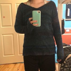 Fuzzy oversized American eagle sweater